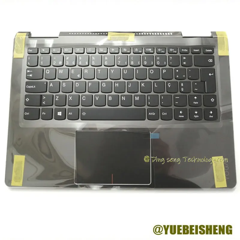 

New For Lenovo Yoga710-14 Yoga 710-14 710-14ISK 710-14IBK palmrest Portuguese Keyboard upper cover Touchpad 5CB0L47382