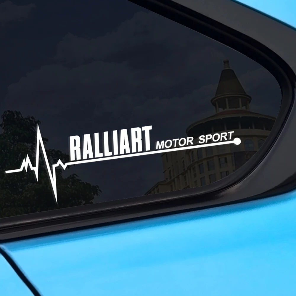 

2PCS Car Side Window Stickers For Mitsubishi Ralliart Outlander 3 Lancer 10 3 9 EX ASX L200 Carisma Colt Pajero Auto Accessories