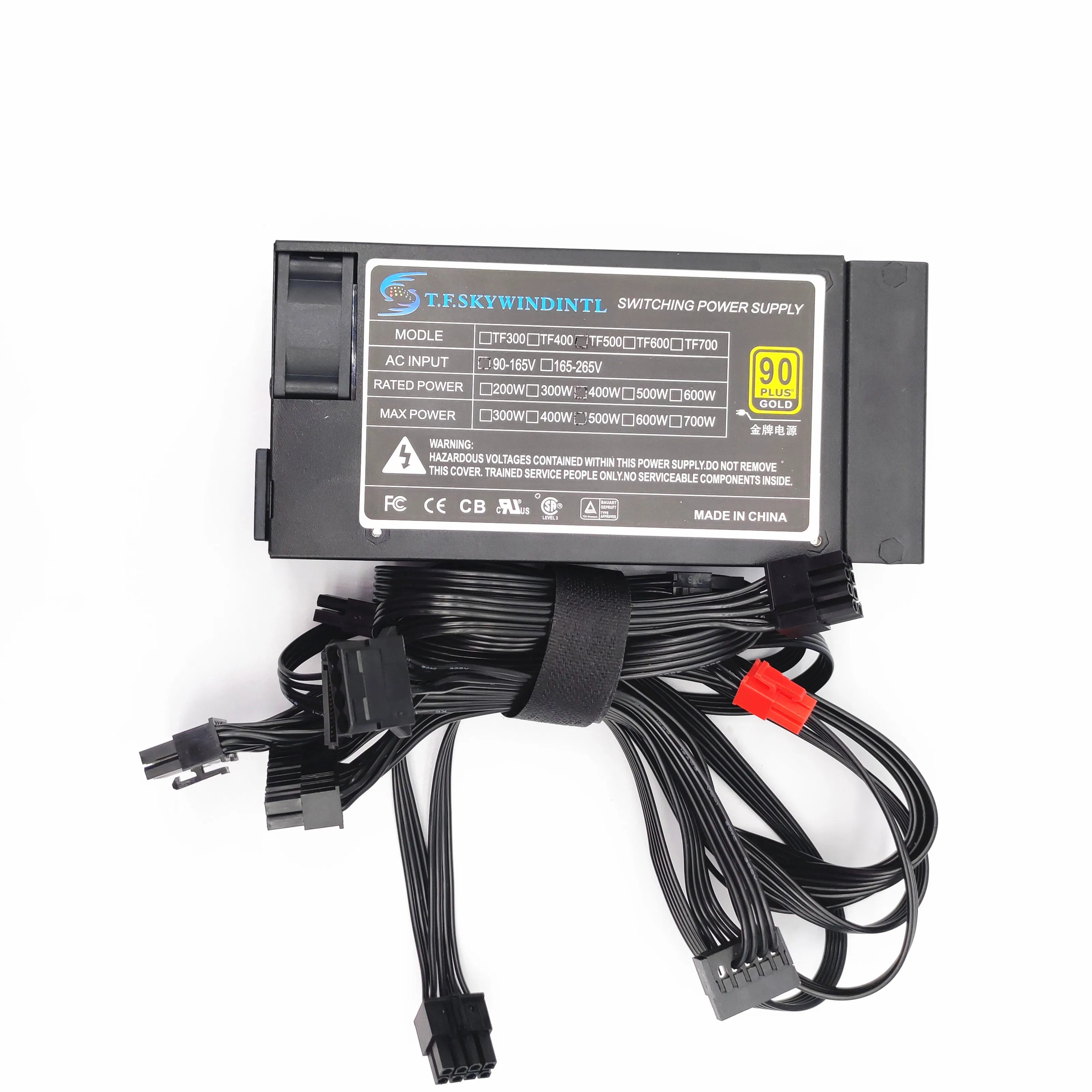 Новый гибкий маленький блок питания 1U 400 Вт ATX PSU FLEX блоки 500 модульный 110 В 6