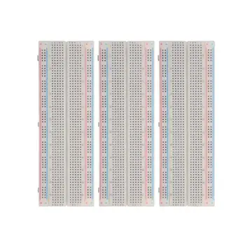 3X MB-102 830 Point Prototype PCB Solderless Breadboard Protoboard Universal Test Protoboard Circuit Board
3X MB-102 830 Point Prototype PCB Solderless Breadboard Protoboard Universal Test Protoboard Circuit Board