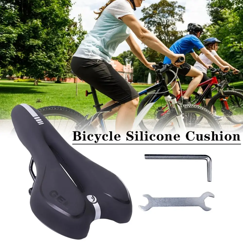 

MTB Mountain Suspension Bike Saddle Gel Leather Bicycle Seat Cycling Cushion Pad Shell Saddle for bicycle