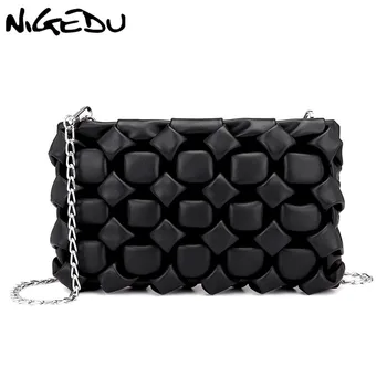 

NIGEDU Crossbody bags for women Clutch Bag diamond designer Female messenger Bag Chain Ladies Clutches Purse bolsa feminina bao