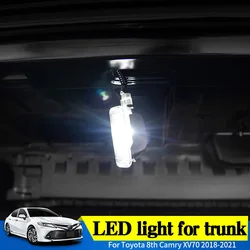 Luz led para o tronco para toyota 8th camry xv70 2018 2021 luz ambiente led caixa de cauda luzes decorar acessórios interiores automóveis