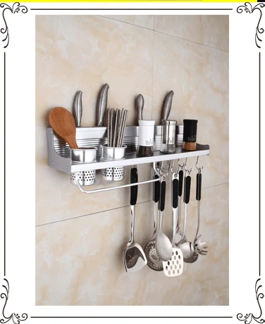 New Style Luxury Gold Color Gold U Alumimum Mesh Basket Storage Shelf Activity 5 Hook Bathroom Toilet Mesh String Towel Rack