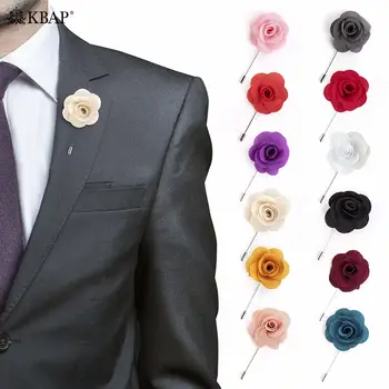 

Handmade Camellia Flower Lapel Pin Vintage Lapel Flower Stick Brooch Pin for Men Wedding Suit Dress Boutonniere Bouquet Corsage