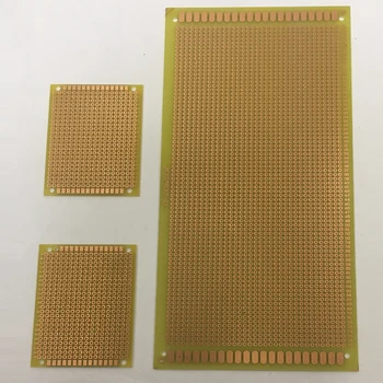 

10*22cm 10x22cm 13*25cm 13x25cm 1.2mm Thickness Single Side Yellow Epoxy Fiber Glass FR4 Hole Welding Test Universal PCB Board
