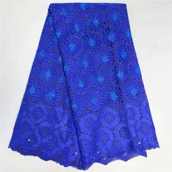 

Esewing African lace fabric 5yards/pc laser cut with stones for women party dresses 2019 new arrival high quality nigerian lace
