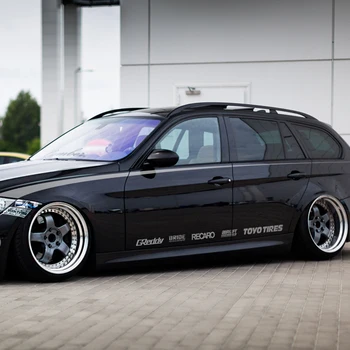 

For Mercedes Benz w203 w211 w204 w210 Audi A4 A6 A8 Q5 Sport Whole Body BeltLine Sticker And Car Styling Decals Auto Accessories