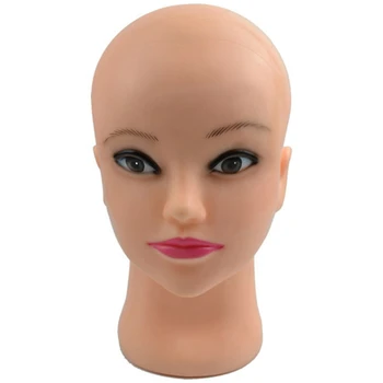 

Scalp Massage Massager Training Lifelike Silicone Head Mannequin Makeup Practice Head for Massage