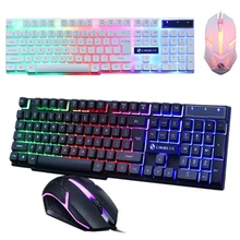 

Gaming Keyboard and Wired Mouse Combo Set LED Light Backlight for Computer