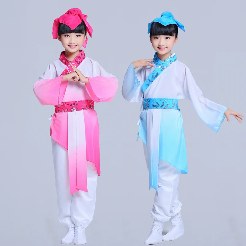 Детские костюмы Hanfu национальные детская одежда для сцены униформа начальной и