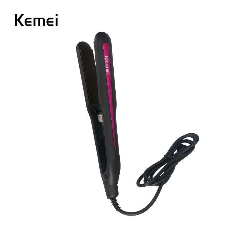 Kemei-9941 выпрямители быстрый нагрев тепловой производительности Профессиональный турмалиновый керамический нагревательный выпрямитель для волос - Цвет: Black