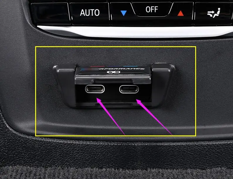 Автомобильный декоративный чехол с USB зарядным интерфейсом для BMW 3 серии G20 G28 2019 ++