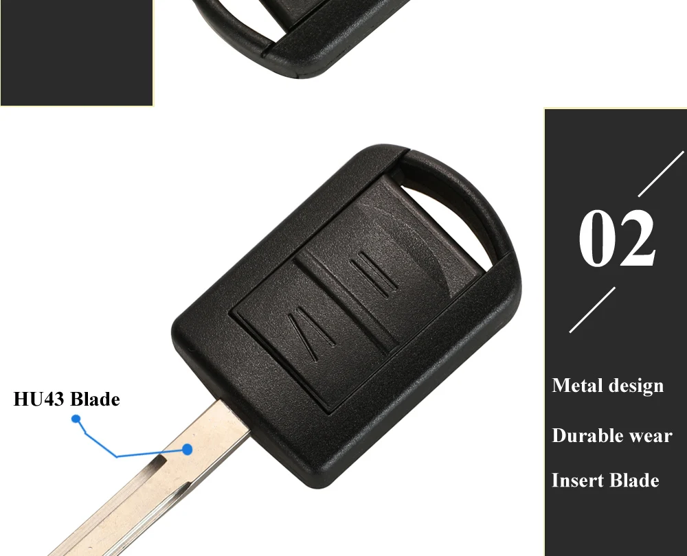 Keyforkess 2 Tasti Auto Chiave A Distanza di Caso di Shell per Opel Vauxhall Corsa c Meriva astra h j g d Combo chiavi di Auto Fob Micro Interruttore -