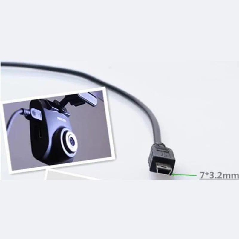 Автомобильный зарядный 3M USB кабель для Видеорегистраторы для автомобилей Камера HUD 2 шт