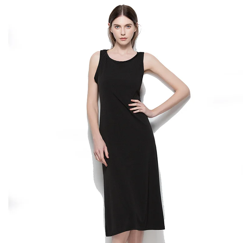 

Solid Color Slim Dress 2020 Summer Women's New Back Cross Backless Sexy Small Fresh Party