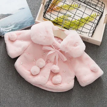 

New Infant Baby Girl Winter Jacket Warmer Coats 6M-3 size Newborn Outerwear Autumn Winter 9BA046