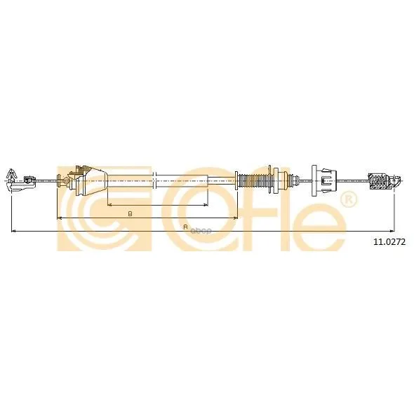 Трос Газа Renault Clio 1.4-1.6 98- Cofle арт. 11.0272