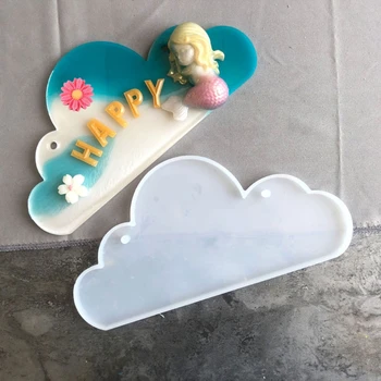 

Crystal Epoxy Resin Mold Doorplate Door Signs Casting Silicone Mould DIY Plate Hanging Tags Crafts Making Tools