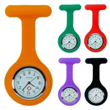 Fashion Silicone Pocket Watch Multifunctional Nurse Watch Brooch Coat Analog Digital Quartz Clock Present Decoration Accessories