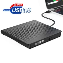 Внешний CD DVD диска USB 3,0 тонкий Портативный внешний RW записывающийся-высокая Скорость данных Передача USB оптических дисков