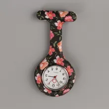 Pin Watch Pocket Doctor Brooch Fob Lapel for BUTTERFLY Flowers Rose-Gold Adjustable