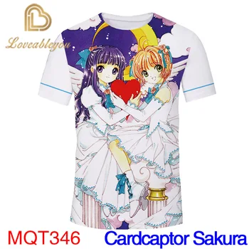 

2020 Fashion Cardcaptor Sakura Funny T Shirt Harajuku Clothes Tshirt Anime Women Cute Female T-shirt Kawaii Tees Fashion