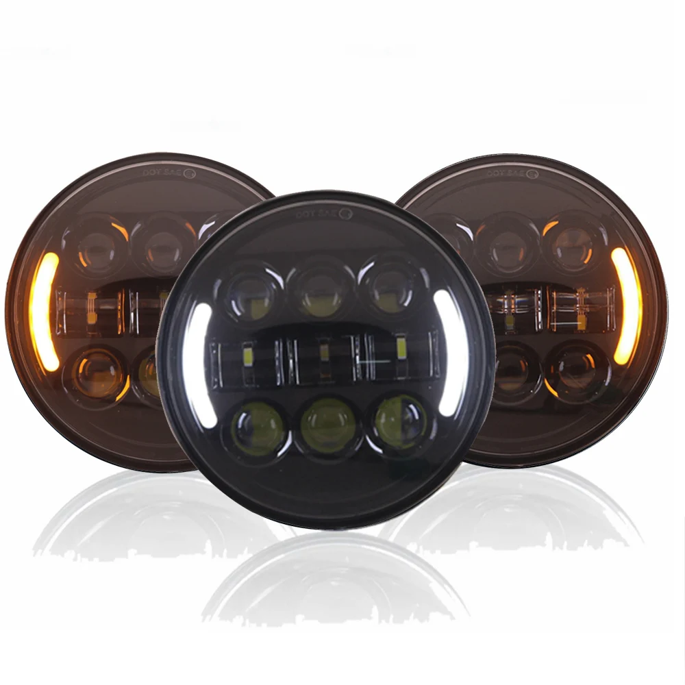 

5-3/4 5.75 LED Headlight for Motorcycle Sportster 883 Iron Dyna Street Bob Nightster Night Rod Yait Headlamp Projector Light DRL