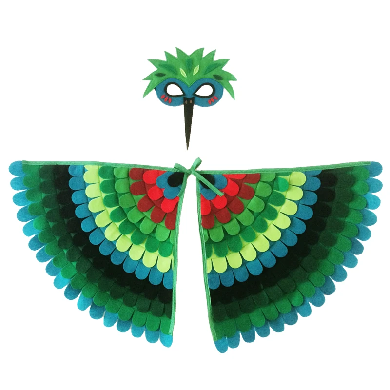 W18 Humming bird Костюм совы, птицы, крыла с маской, для мальчиков, на Хэллоуин, для девочек, нарядный костюм животного, для сна, для малышей, новые подарки для детей - Цвет: W18 Humming bird
