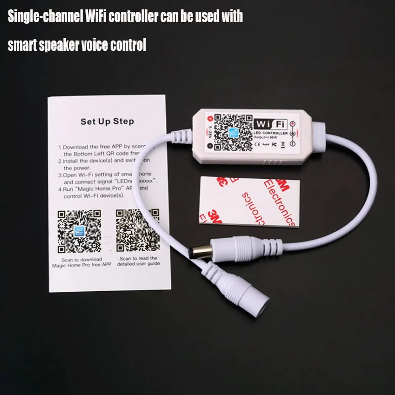 Magic Home DC5-28V Wireless Mini WiFi Dimmable Controller Single Color LED Controllers for 2835 5050 5630 5730 Strip Light | Освещение