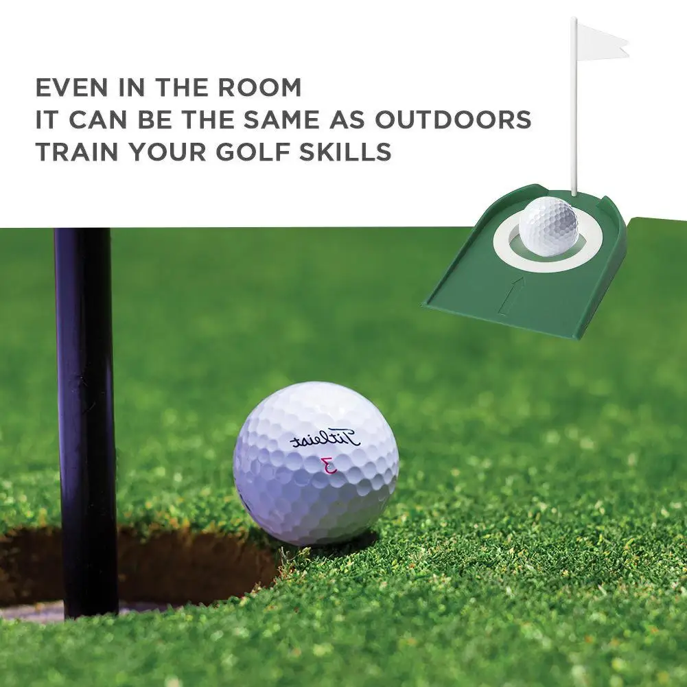 Golf Putting Practice Cup Golf Putting Green Regulation Cup Hole With Flag Indoor Practice Training Aids