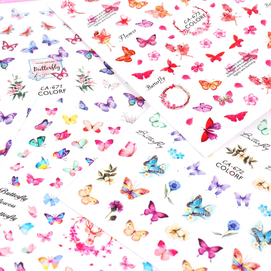 Butterfly Nail Sticker 4-1
