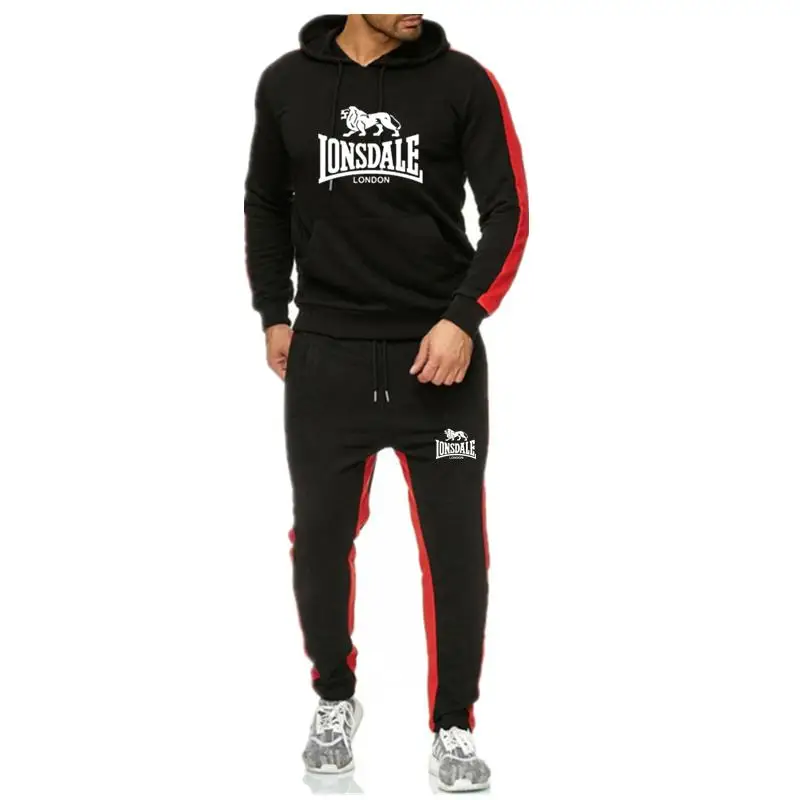Модные мужские толстовки с принтом LONSDALE брендовый спортивный костюм свитшоты в
