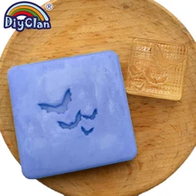 Хэллоуин летучая мышь мыло штамп Новое поступление Diy Набор для мыловарения на заказ ручной работы мыло chapter плесень стеклянная печать с ручкой Z0166BF