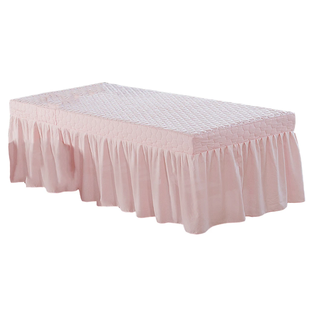 190x70cm Microfiber Cosmetic Mattress Valance Sheet Massage Table Skirt European Style for Cosmetic Beauty Salon Hotel Hospital