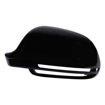 

8F0857527B Left Side Wing Rearview Mirror Cover Cap Casing Shiny Black Fit for AUDI A3 A4 B8 A5 A6 A8 S8 Q3 Without Side Assist