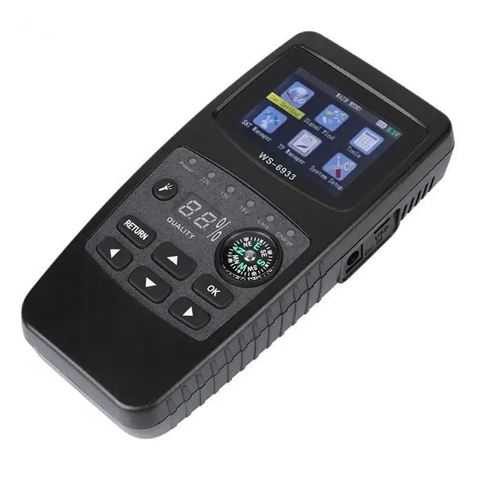 Многофункциональный WS6933 HD Star Finder с силой сигнала, качеством, скоростью ошибок, мощностью 3 H фонарик-Компас