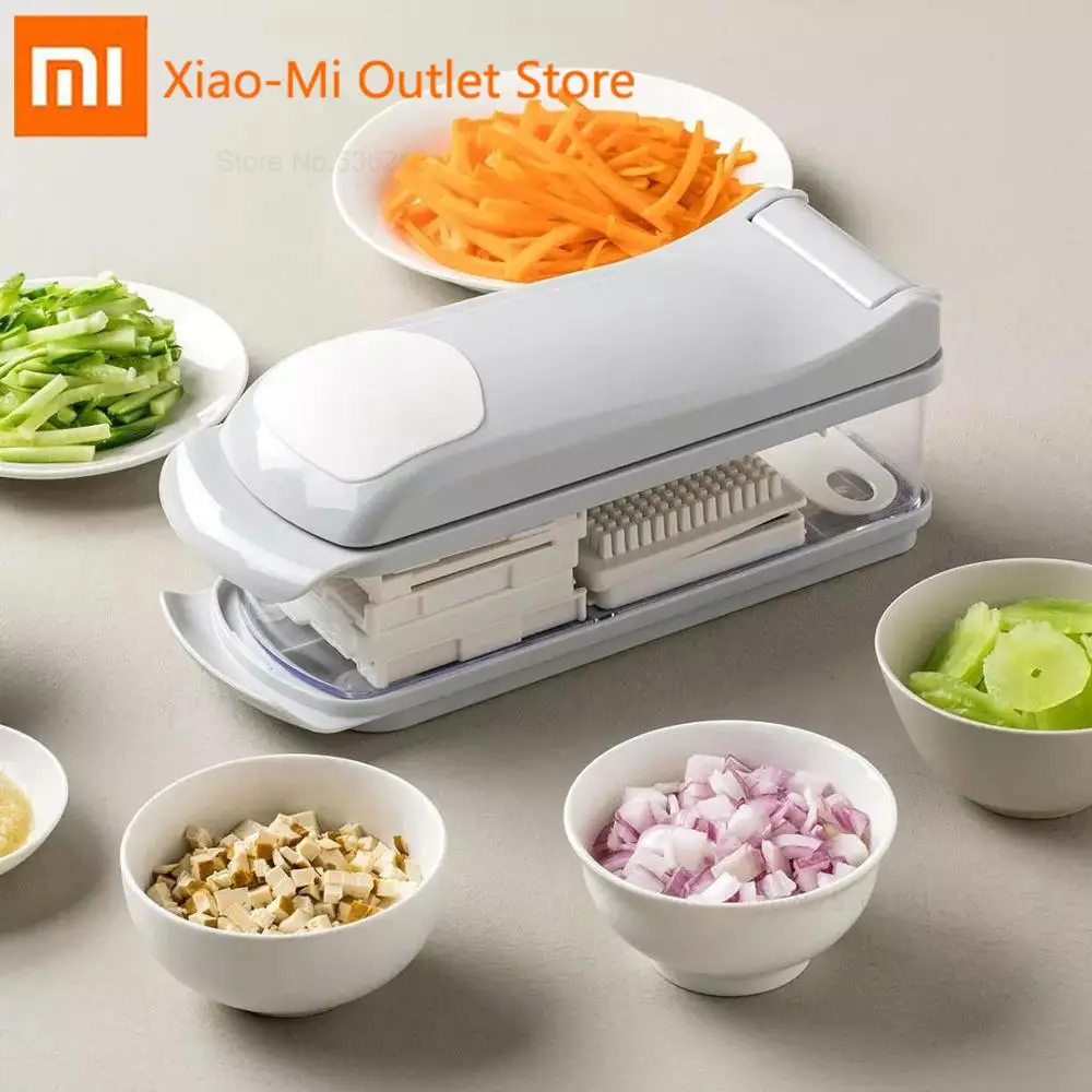 

Xiaomi Youpin Multifunction Vegetable Cutter Kitchen Accessories Fruit Cutter Garlic Press Steel Blade Potato Slicer Gadgets