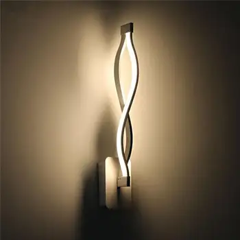 

16w White / Black Bedside Lamp LED Wall Light Durable Living Room Hallway Stairwell Sturdy Energy-Saving Lamps Flashlight