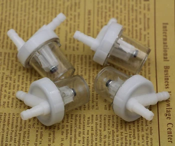 

4pcs 1/4'' 6mm 7mm Hose Motorcycle Scooter Gasoline Filter Inline Clear Gas Fuel