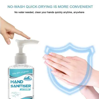 

60ml Disposable Quick-dry Antibacterial Disposable Disinfection Gel Portable Wipe Out Bacteria Hand Sanitizer Gel 6