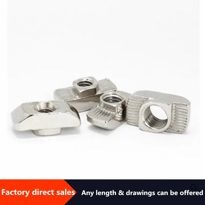 100 шт. M3/M4/M5/M6 * 15 5*8 для 30 серии t гаек скользящих никелированных Т молотков