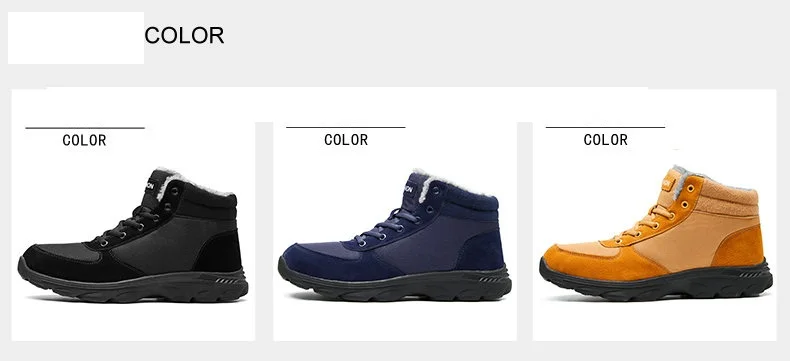 Большие размеры 39-46; теплые зимние мужские ботинки; брендовая Безопасная рабочая Нескользящая Мужская зимняя обувь; высококачественные ботильоны