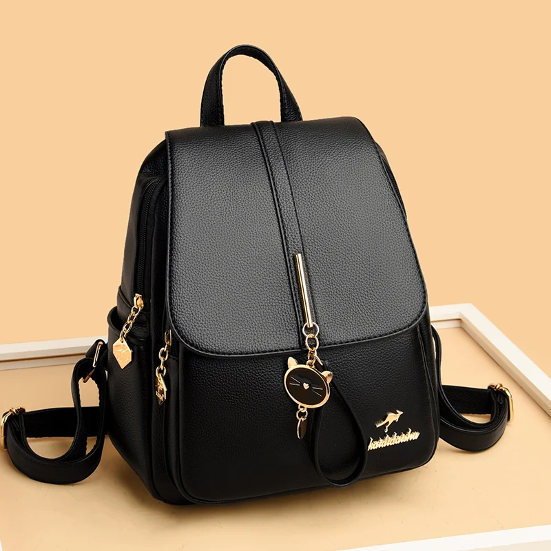Luxury Designer Premium Leather Women's Backpack Fashion
