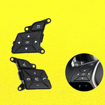 

Control Steering Wheel Left+Right Enu Switch Button Parts For Benz 2 pcs