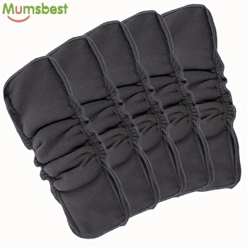 

5PCS Reusable Bamboo Charcoal Insert Baby Cloth Diaper Mat Nappy Inserts Changing Liners 4layer each insert Wholesale