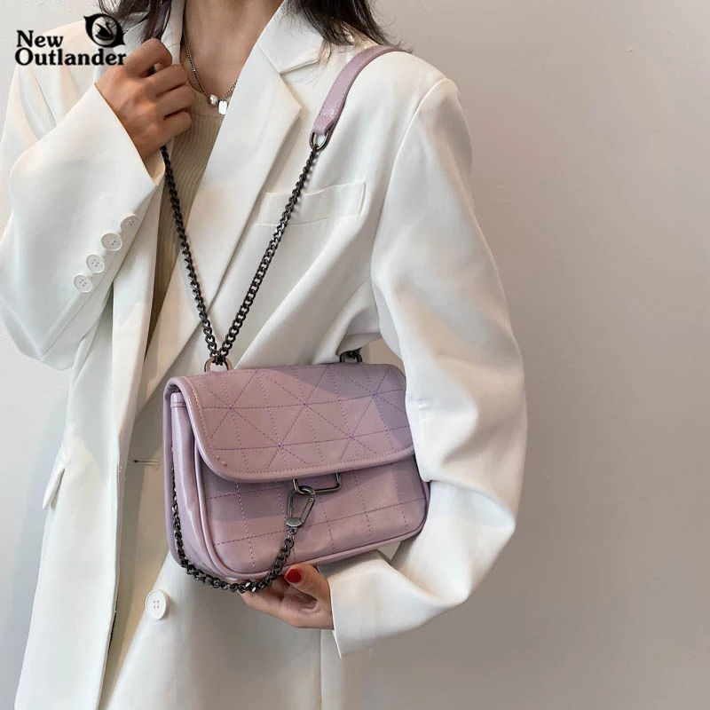 Novelty Women's Bag New 2021 Trend Fashion Elegant Luxury Female Totes Shoulder Bags Soft PU Leather Exquisite Casual Handbag | Багаж и