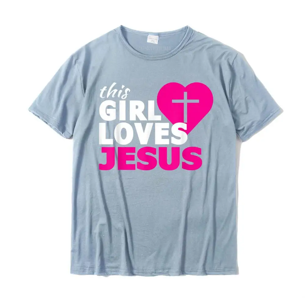 Custom Tops Tees New Arrival O Neck cosie Short Sleeve All Cotton Men T Shirt Street Sweatshirts Free Shipping This Girl Loves Jesus Faith Based Christian T-Shirt__26909 light