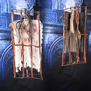

Halloween Electric Horror Skull Hanging Ghosts Halloween Horror Decoration Porp Ornaments Pendant For Party And Bar