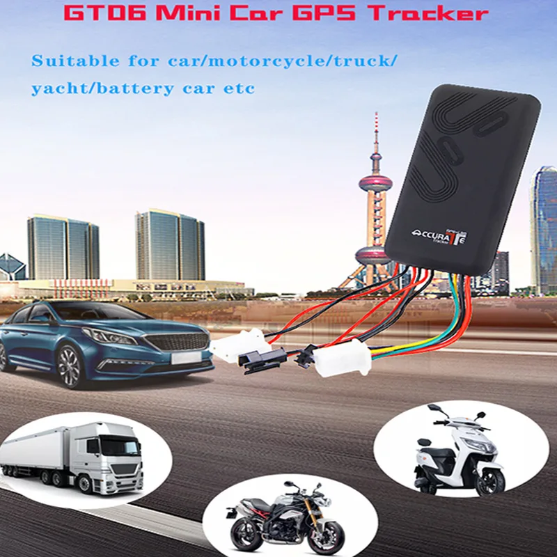 Localizador do Monitor do Sistema Sistema de Alarme de Controle Remoto para Motocicleta Gt06 Mini Carro Rastreador Gps Sms Gsm Gprs Veículo Online Rastreamento Dispositivo de Alarme de Controle 10 High Quality gps tracker sms